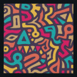Lienzo De Imitación Seamless Pattern with Graffiti Curve Shapes. Mix o<br><div class="desc">Seamless Pattern with Graffiti Curve Shapes. Mix of Colorful Shapes. Modern Art Background
art, pattern, street, graphic design, funky, background, maori, color, fun, line, abstract, mix, seamless, maze, asymmetry, decoration, modern, ornament, pink, swirl, vintage, illustration, retro, </div>