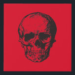 Lienzo De Imitación Skull Red Pop Art<br><div class="desc">Este producto fue muy bueno y me encanta lo fácil que es para el diseño personalizar. El diseño era muy sencillo,  así que me siento muy complacido cuando lo creo.</div>