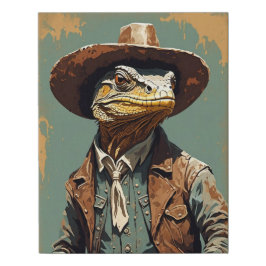 Lienzo De Imitación Vaquero Reptiliano