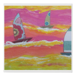 Lienzo De Imitación Velero Colorido