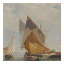 Venecia, barco de pescadores en la laguna (1889)