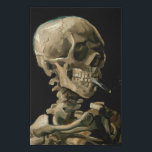 Lienzo De Imitación Vincent van Gogh - Calavera con cigarrillo en llam<br><div class="desc">Cabeza de un Skeleton con un cigarrillo en llamas / Calavera con cigarrillo en llamas / Crane de squelette fumant une cigarrillo - Vincent van Gogh,  1885</div>