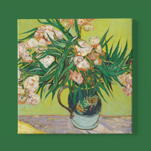 Lienzo De Imitación Vincent Van Gogh Oleanders Pintura Floral Vintage