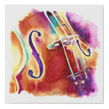 Viola con envoltura de tela de imitación morada y 