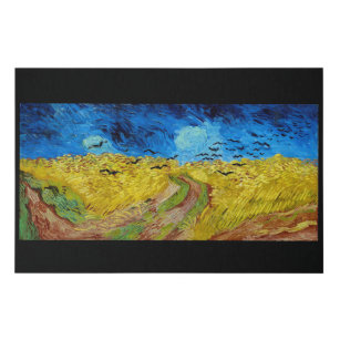 Lienzo De Imitación Wheatfield con cuervos, Van Gogh