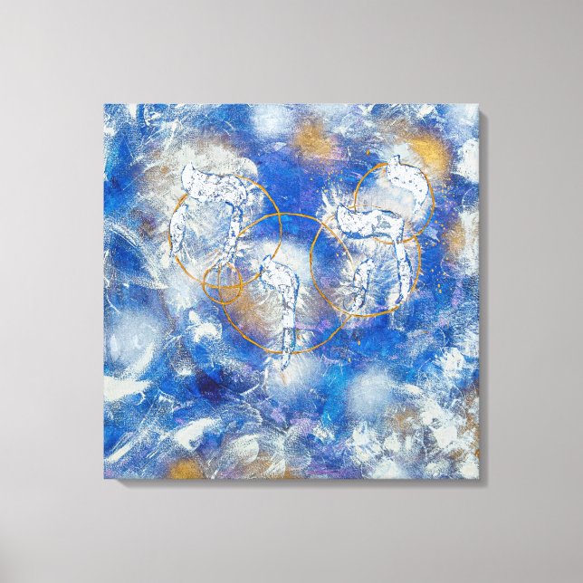 Lienzo De Imitación YHWH יהוה‎- Yud Hei Wav Hei (Anverso)