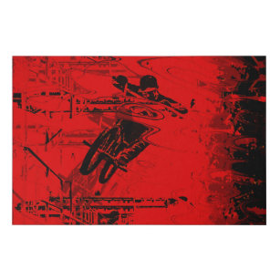 Lienzo De Imitación Zona Roja - BMX Street Rider