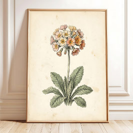 Lienzo de impresión botánico Polyanthus Galería de