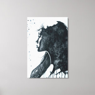 Lienzo de impresión de emoción - Pintura en blanco