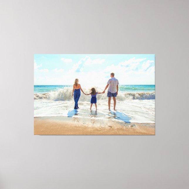 Lienzo de impresión de foto personalizada con dise (Anverso)
