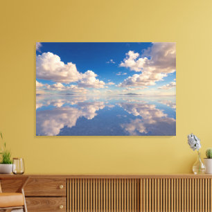 Lienzo de impresión de reflejo de cielo infinito