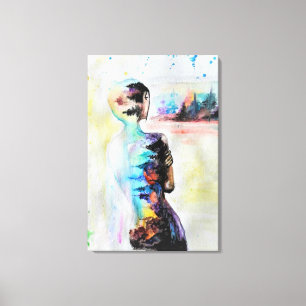 Lienzo de impresión de reflexión - Pintura corpora