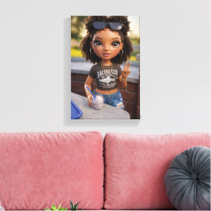 Lienzo de Impresión Muñeca Glam
