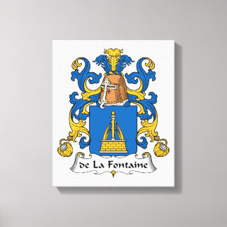 Lienzo de la Fontaine Family Crest