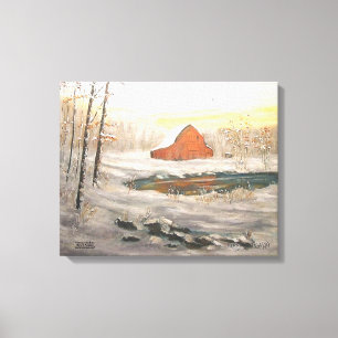 LIENZO """ DE LA NIEVE DEL LAGO DE FREEMAN