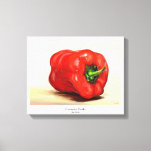 Lienzo De la paprika roja todavía de la verdura pintura