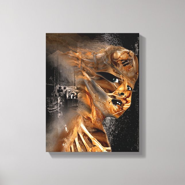 Lienzo De la tela envuelta de madera (Anverso)