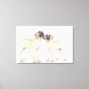 Lienzo de lado a lado, pequeño grupo de animales, unidad