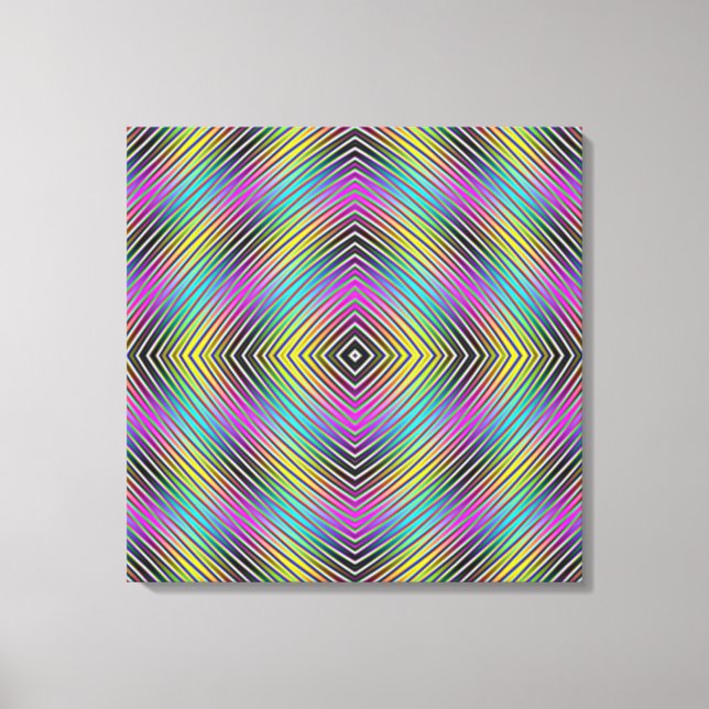 Lienzo de líneas de diamante (Anverso)