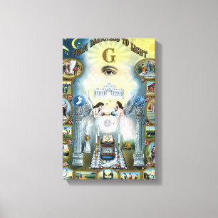 Lienzo De oscuridad a la luz