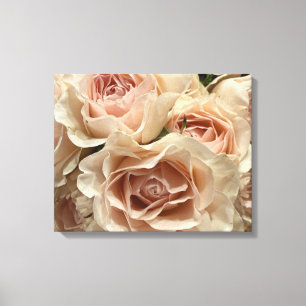 Lienzo de pared con foto de rosas elegantes meloco