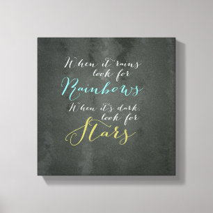 Lienzo de pared de cotizaciones inspiradoras