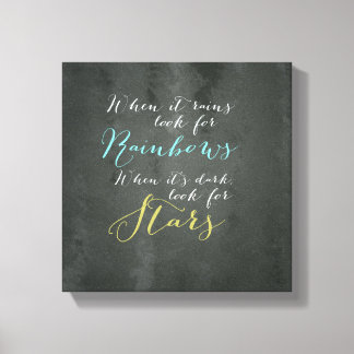 Lienzo de pared de cotizaciones inspiradoras