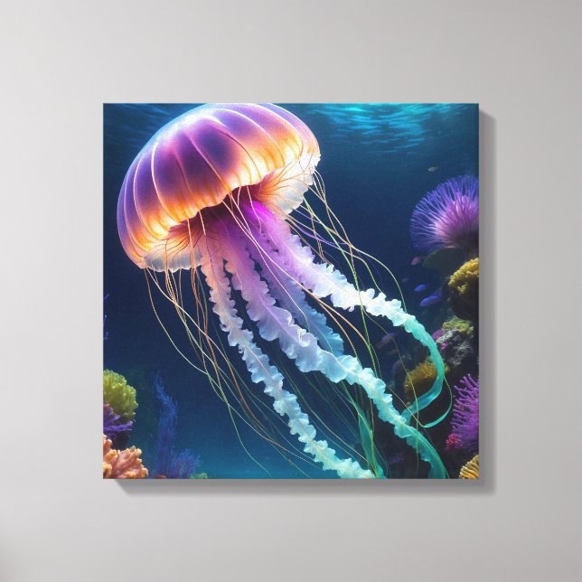 Lienzo de pez jelly (Anverso)