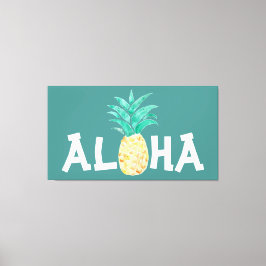 Lienzo de pintura de piña de Aloha