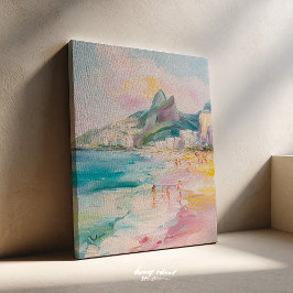 Lienzo de pintura de Río de Janeiro Brasil