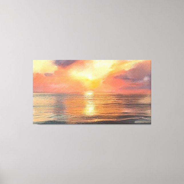 Lienzo de puesta de sol (Anverso)