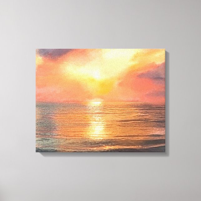 Lienzo de puesta de sol (Anverso)
