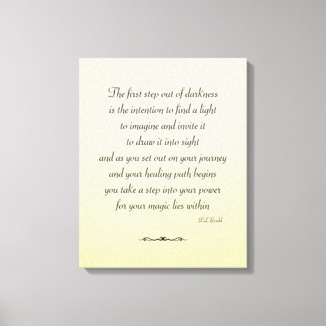 lienzo de recuperación inspirador (Anverso)