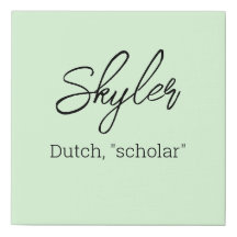 Lienzo de significación de nombre