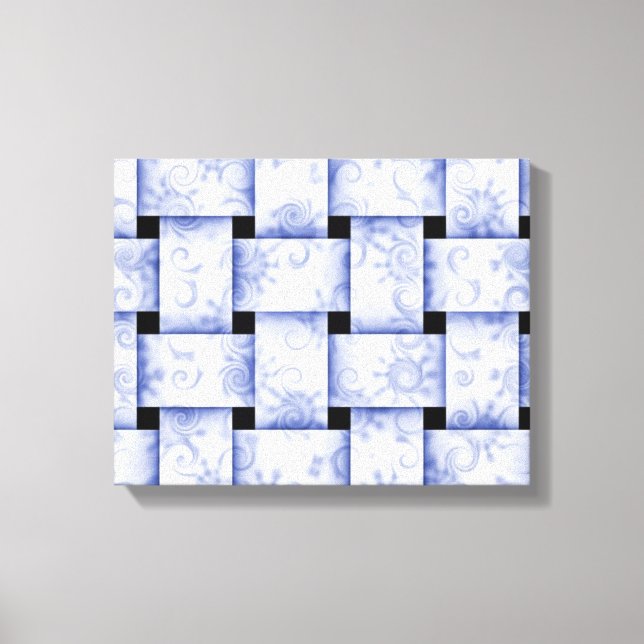 lienzo de tejido azul para bebé (Anverso)