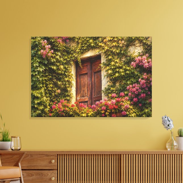 Lienzo de ventana de hiedra italiana (Insitu (Sala de estar))