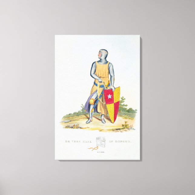 Lienzo De Vere, Conde de Oxford, 1280, de 'Antigua Armou' (Anverso)