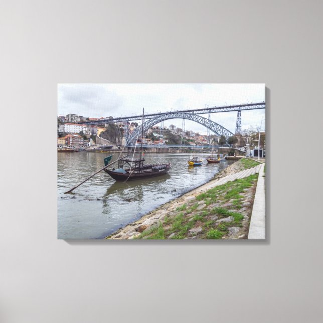 Lienzo de vista Porto Dom Luis I Bridge (Anverso)