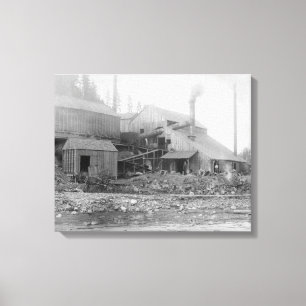 Lienzo Deadwood y fotografía del fundidor de Delaware