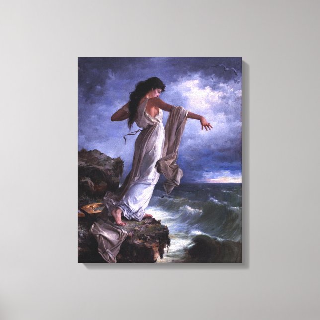 Lienzo Death of Sappho by Miguel Carbonell Selva (Anverso)