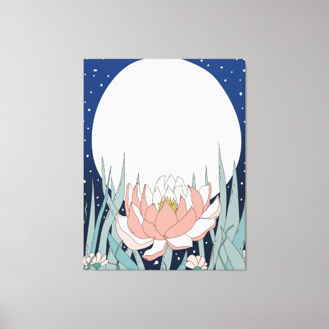 Lienzo Debajo de la luna (Anverso)