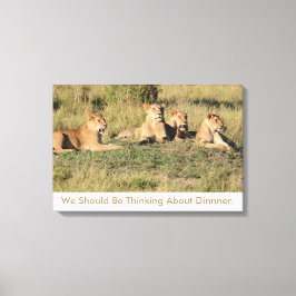 Lienzo Deberíamos Pensar En La Cena.