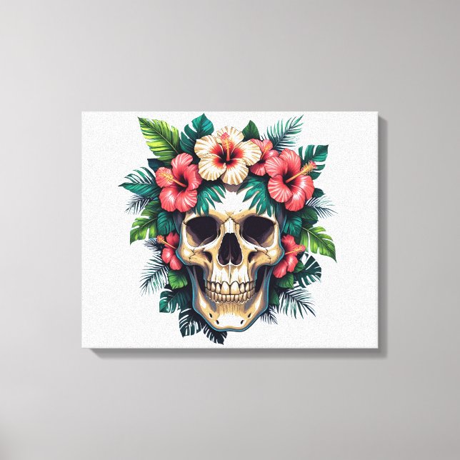 Lienzo Decadencia tropical: sangre y huesos (Anverso)