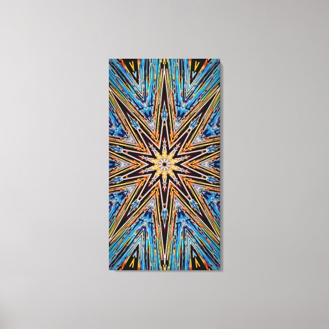 Lienzo Decagon Starburst 21x40 Canvas Print (Anverso)