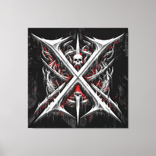 Lienzo Decapitador Metalizado de Muerte - Metálicos Metal