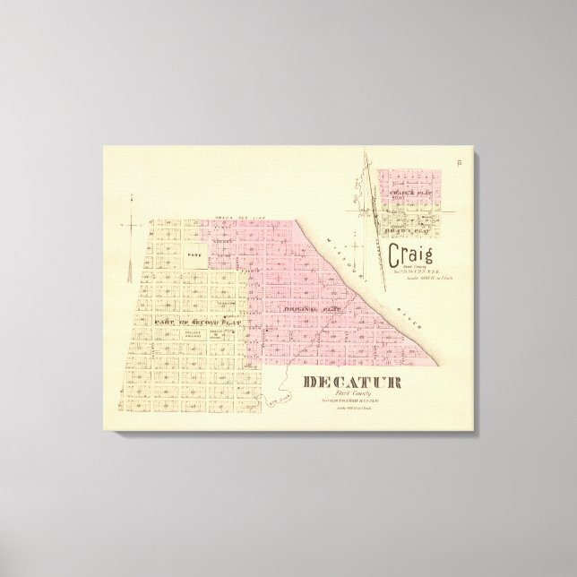 Lienzo Decatur, Nebraska (Anverso)