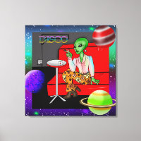 Decenio de 1970 Retro Extraterrestre en Disco Loun