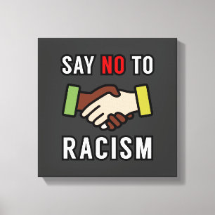 Lienzo Decir No Al Racismo