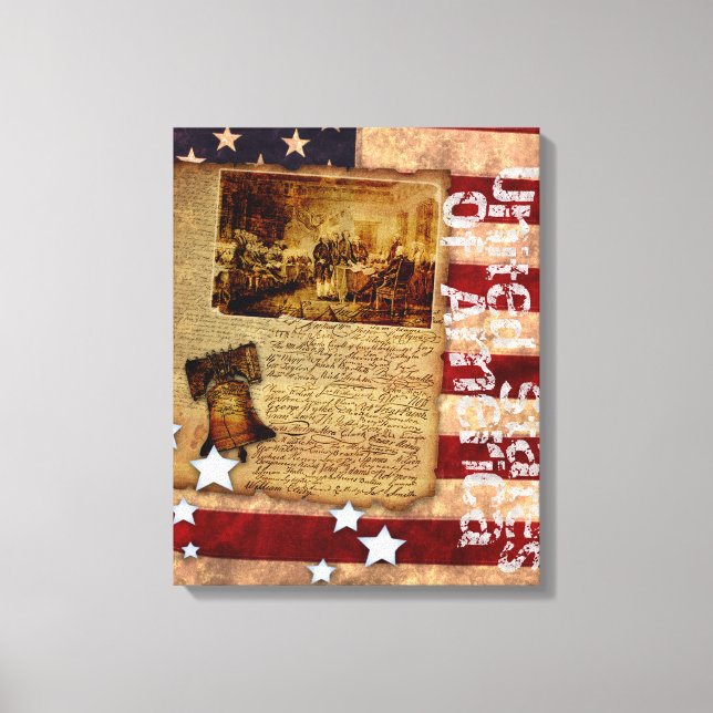 Lienzo Declaración de Independencia (Anverso)