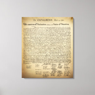 Lienzo Declaración de la Independencia